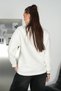 Embroidered Shoulder Piece Three-Yarn Sweatshirt - 4