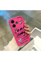 Redmi 13/13X Compatible Pink Red Silicone Heart Pattern Case Shockproof Camera Protection - 4