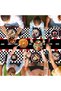 2 Pieces Racing Car Theme Disposable Plastic Tablecloths Black Checkered Flag Rectangular Table Cove - 4