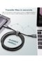 كابل تايب سي [عبوة من قطعتين، 2 متر]، سلك شحن سريع USB-C مضفر من النايلون لهواتف آيفون 17 و16 و15 برو ماكس وجالاكسي - 4