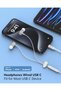 سماعات أذن سلكية USB-C لآيفون 17، سماعات مع ميكروفون لآيفون 17e و16 - 4