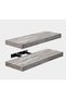 Wall Shelf, Floating Rectangle, 60cm (ASH GREY)