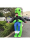 Kids Inflatable Alien Costume, Inflatable Green Alien Mascot Costume Party Cosplay Clothing Masquerade Halloween Party Festival Stage Performance - 7
