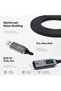 كابل USB C قصير 4 في 1 بطول 0.18 متر وقدرة 60 واط، كابل شحن على شكل سلسلة مفاتيح - 4