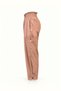 Leg Detail Powder Slouchy Leather Trousers - 2