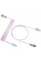 كابل USB C ملفوف C01UM للوحة مفاتيح الألعاب مع إضاءة RGB