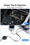 كابل شحن متعدد الاستخدامات قابل للسحب 3 في 1، شحن سريع 100 واط من USB-C/A إلى Lightning/USB-C/Micro USB - 3