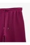 Cotton Pocketed Wide-Leg Sweatpants with Tie Waist - 3