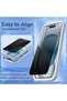 واقي شاشة للخصوصية لهاتف iPhone 15 Plus، عبوة مزدوجة. - 5