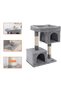 Cat Tree, Compact Cat Condo with 2 Caves, Light Grey PCT61W