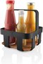 Eva Solo Bread Basket – Nordic Kitchen – 21.5 cm – Modern Black Steel Frame with Removable Bamboo Base – Stylish Serving Bowl for Bread, Pastries & Fruits (Kitchen table caddy) - 3
