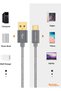 كابل كيبل كرييشن 1.6 قدم مجدول قصير من نوع USB A إلى C، كابل شحن سريع 3 أمبير - 8