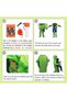 Kids Inflatable Alien Costume, Inflatable Green Alien Mascot Costume Party Cosplay Clothing Masquerade Halloween Party Festival Stage Performance - 3