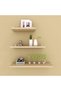 B&S Wall Storage Shelves Set of 3 – White Floating MDF Shelves, 1.8cm Thick – Decorative Wall-Mounted Racks for Living Room, Bedroom, Office, Kitchen, or Entryway (60 * 15)