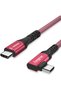 كابل USB C إلى Type C بقوة 5 أمبير و100 واط، سلك USB 3.1 الجيل الثاني (3 أقدام، أحمر)