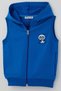 Boy's Vest with Panda Emblem, Hooded and Zippered, 3-8 Years Old, Saks Blue - 3