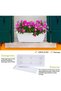 Window Box Planter, 7 Pack Plastic Vegetable Flower Planters Boxes 17 Inches Rectangular Flower Pots - 6