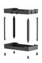 2 Pieces 2-Tier Bathroom Organizer Black, Under-Cabinet Organizer, Makeup Cosmetic Organizer - 4