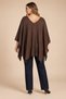 Silvery Mercerized Knitwear Cape Brown (Sizes 38-54) - 4