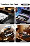 Large Leather Desk Mat & Mouse Pad, 80 x 40 cm, Waterproof, Black - 2