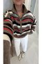 Dlvin Hule Dark Brown Melange Zippered Knitwear