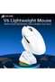 فأرة ألعاب لاسلكية V6 مع قاعدة شحن RGB - أسود + شريط لاصق - 7