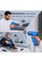 طقم مفك براغي لاسلكي 14 قطعة، قابل لإعادة الشحن مع ضوء LED، بطارية USB بسعة 2000 مللي أمبير، تصميم مريح وصغير الحجم - 7