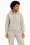 Women's Stone Color Hooded 3 Thread Track Suit Set Winter Puff Soft Fleece Inside Side Cut Pockets Elastic Cuffs - 6
