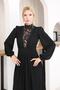 Lace Detailed Padded Dress - 2