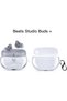 حافظة شفافة متوافقة مع سماعات Beats Studio Buds +، حافظة شفافة من مادة TPU الناعمة مقاومة للصدمات مع سلسلة مفاتيح - 2