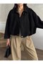 Women's Epaulet Suede Bomber Jacket - 6