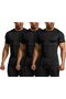 قمصان رجالية قصيرة الأكمام من نوع Bts02 Baselayer (عبوة من 3 قطع) - 2