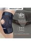 Functional Knee Support (Moderate Support), Knee Support for Pain Relief, Knee Injury Braces for Walking, Running, Gym, Workout, Weightlifting (Single) - Large (Black) - 4