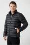 Stand Collar Zippered Pocket Windproof Warm Quilted Sports Coat - 2