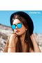 نظارات شمسية مستقطبة كلاسيكية بتصميم فراشة وحماية UV400 - 3