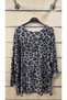 Italian Leopard Pattern Blouse V-Neck - 6