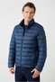 Stand Collar Zippered Pocket Windproof Warm Quilted Sports Coat - 2