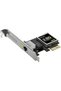 بطاقة شبكة PCIe بسرعة 2.5 جيجابت للألعاب مع حامل منخفض الارتفاع إضافي
