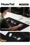 Large Leather Desk Mat & Mouse Pad, 80 x 40 cm, Waterproof, Black - 4