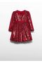 Abel&Lula Girls Sequined Dress Red 5539 - 2
