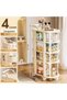 4-Tier Shelf with Visible Drawer and Wheels, Multifunctional - 2