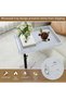 C Table End Table Adjustable Height, 360°Swivel TV Tray Table for Small Spaces with Wheels, Couch Ta - 7