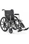 Heavy Duty Bariatric Manual Wheelchair Steel Folding Chrome Frame, 175kg Capacity, Elevating Legrests, Besco Quality Mobility Chair for Seniors & Adults (20 inch)