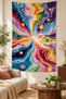 Psychedelic Galaxy Star Patterned Abstract Space Stain Resistant Fabric Wall Covering Wall Tapestry Tapestry - 3