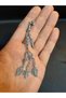 Silver Color Metal 2-Piece Rosary Tassel - 3