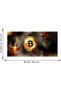 Office Artwork Wall Decor Motivational Burning Bitcoin and Dollars Creative Artwork Office Modern Ho - 6