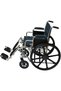 24 Inch Bariatric Heavy-Duty Manual Wheelchair, 227kg Capacity, Reinforced Steel Folding Mobility Chair, Dual Axle, 24 Inch Mag Wheels, Swing-Away Footrests, Flip-Up Desk Armrests - 3