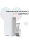 D101 Labels, 1'' x 2.36'' (25x60mm) Thermal Sticker Label, Waterproof, Oil-Proof and Tear-Proof Self-Adhesive Barcode Labels for D101 Label Maker, 1 Roll of 110 Papers(Clear) - 5