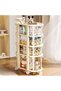 4-Tier Shelf with Visible Drawer and Wheels, Multifunctional