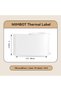 Label Maker Tape, 1.57" x 2.36" (40×60mm) Waterproof Sticker Paper Shipping Labeling Replacement with Self-Adhesive for B21 and B3S,1 Roll of 125 (White) - 5